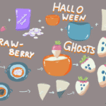 Bildhafte Anleitung für Erbeer Schoko Geister