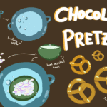 Halloween Snacks auf dunklem Hintergrund