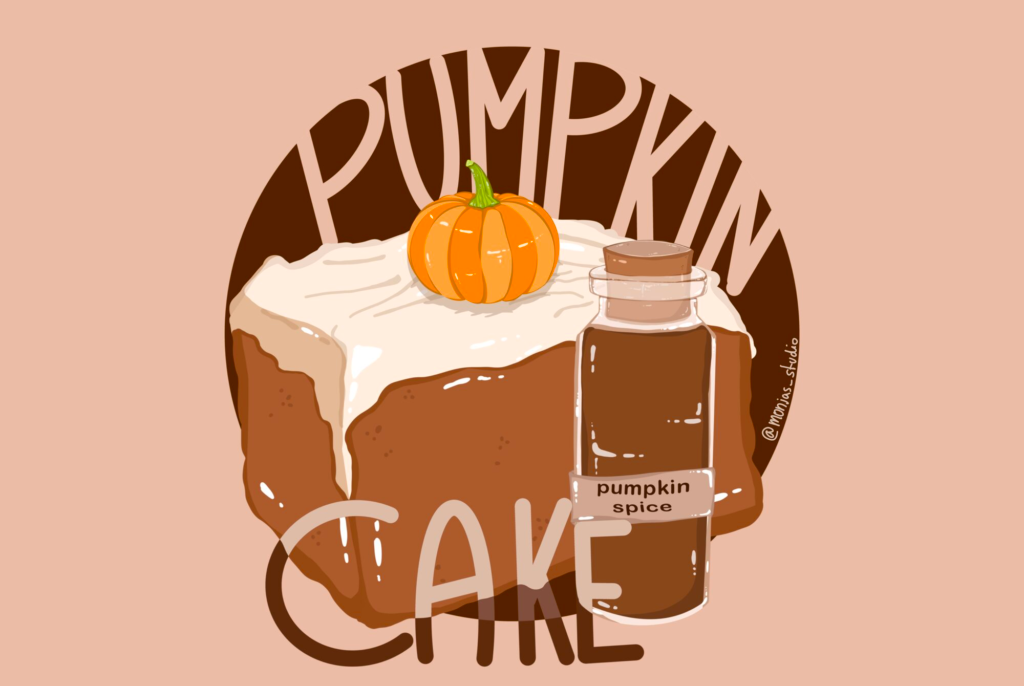 🎃 Veganer Pumpkin Spice Cake mit Topping